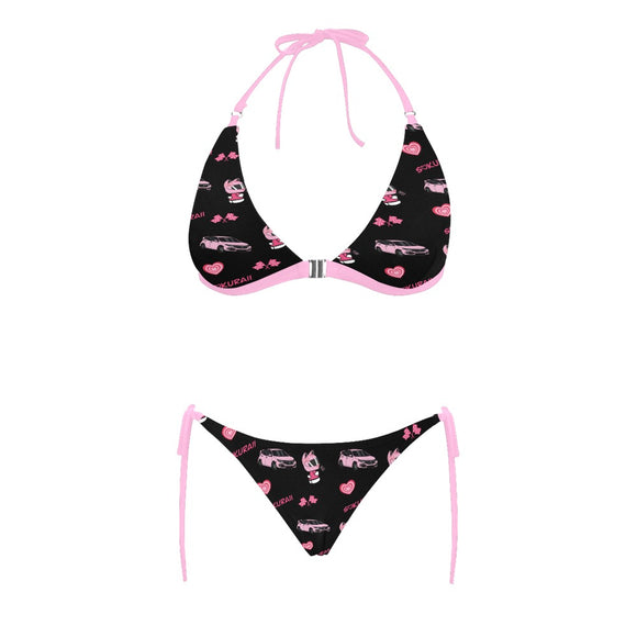 Type R Civic Pink/Black Combo Halter Bikini SET Aloha collection