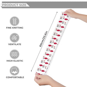 Miata red/white combo Thigh High Stockings - 0