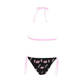 GTR Pink/Black Combo Halter Bikini SET Aloha collection - 0