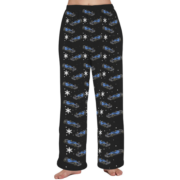Unisex Plush FW47 Snow Pajama Pants with Pockets