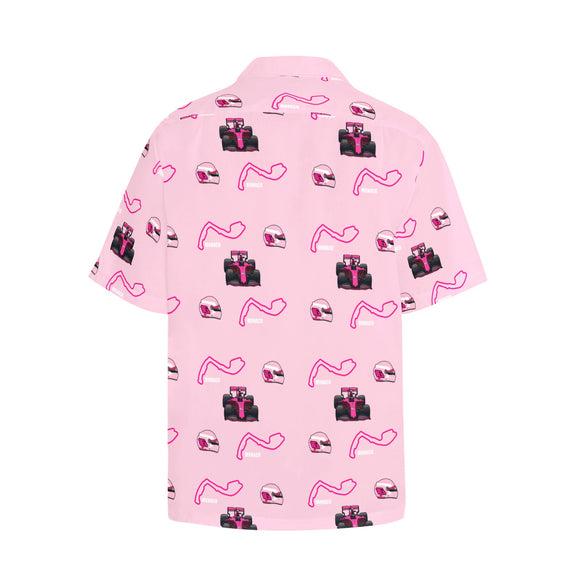 Formula 1 Pink Aloha Men's Hawaiian Shirt SF25