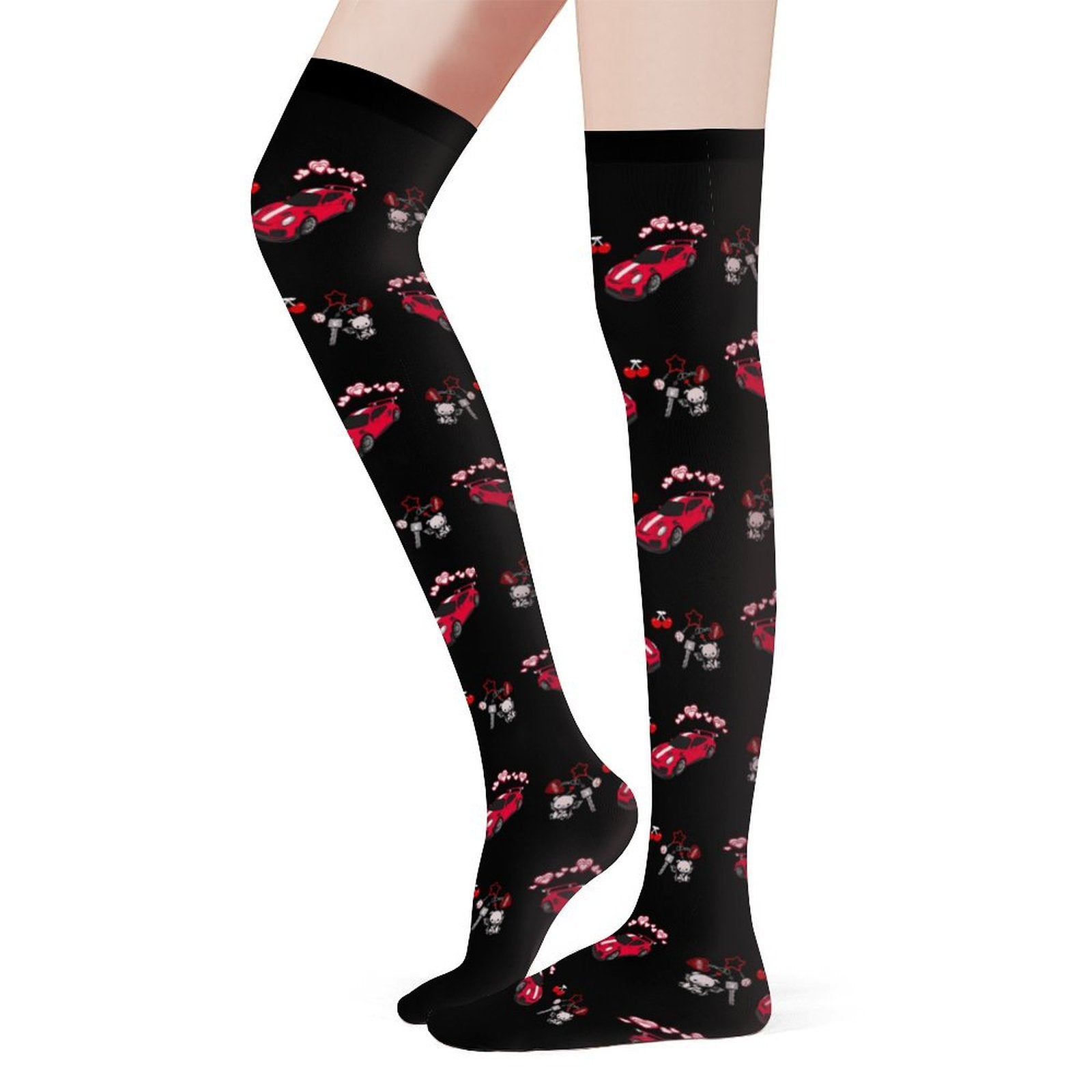 GT2RS red/black combo Thigh High Stockings