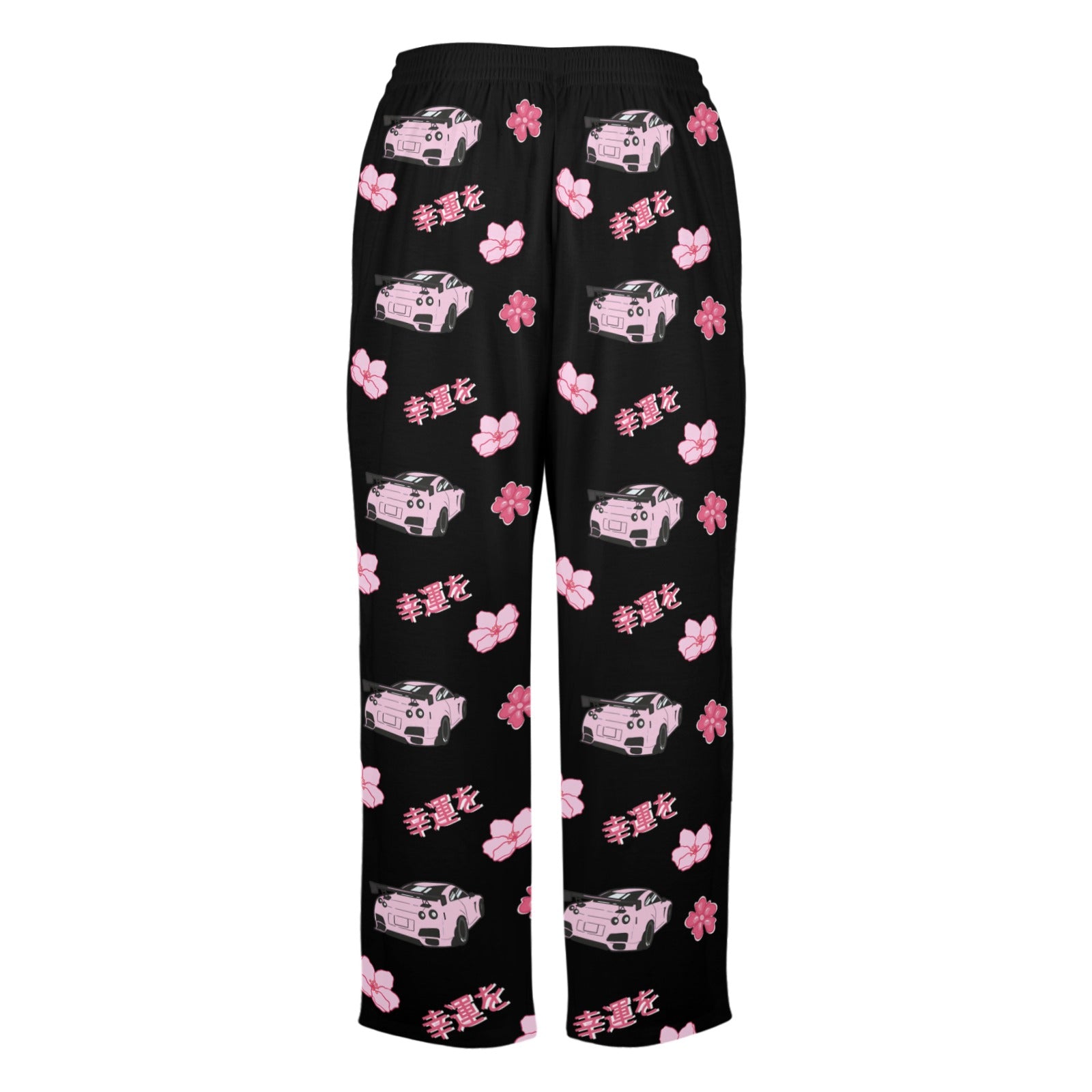 R35 GTR Black Cherry Blossom X Goodluck Pajama Pants Women