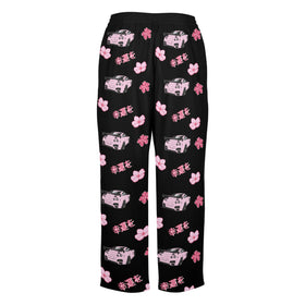 R35 GTR Black Cherry Blossom X Goodluck Pajama Pants Women - 0