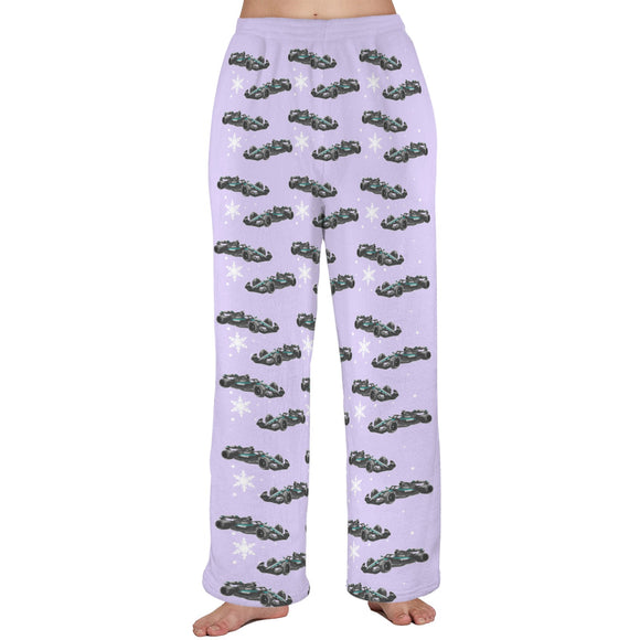 Unisex Plush W16E Snow Pajama Pants with Pockets