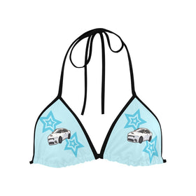 Top/Bottom Charger Light Blue Star Bikini