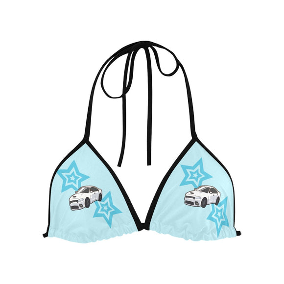 Top/Bottom Charger Light Blue Star Bikini