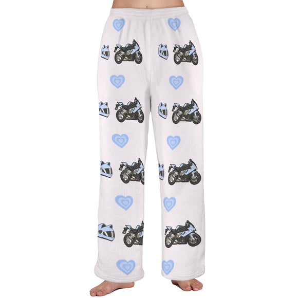 S 1000 RR White/Blue Women's Pajama Pants