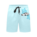 Swim Shorts C6 Corvette Light Blue Stars-1