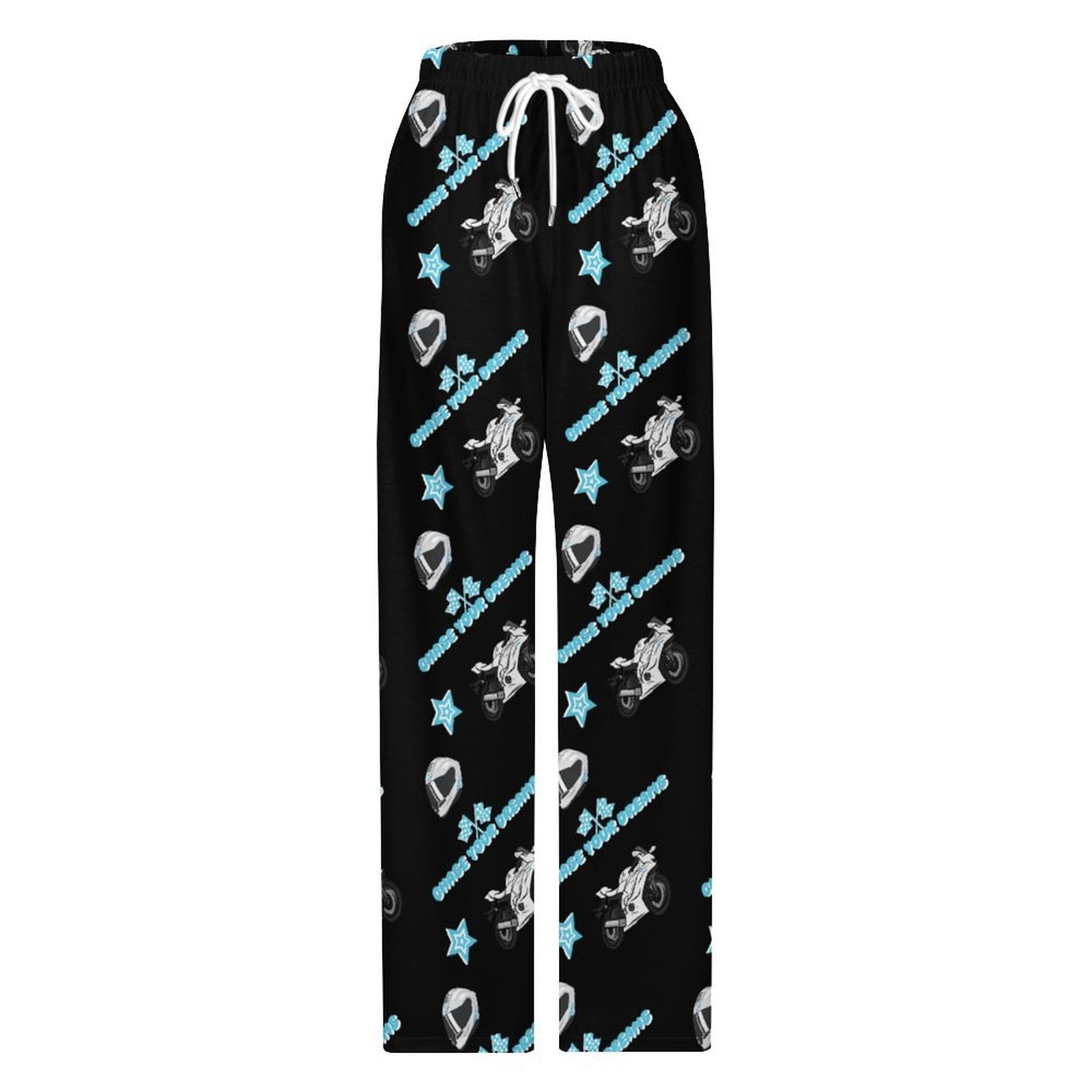 Unisex Yamaha R6 Lounge Pants with Pockets Black Chase UR Dreams