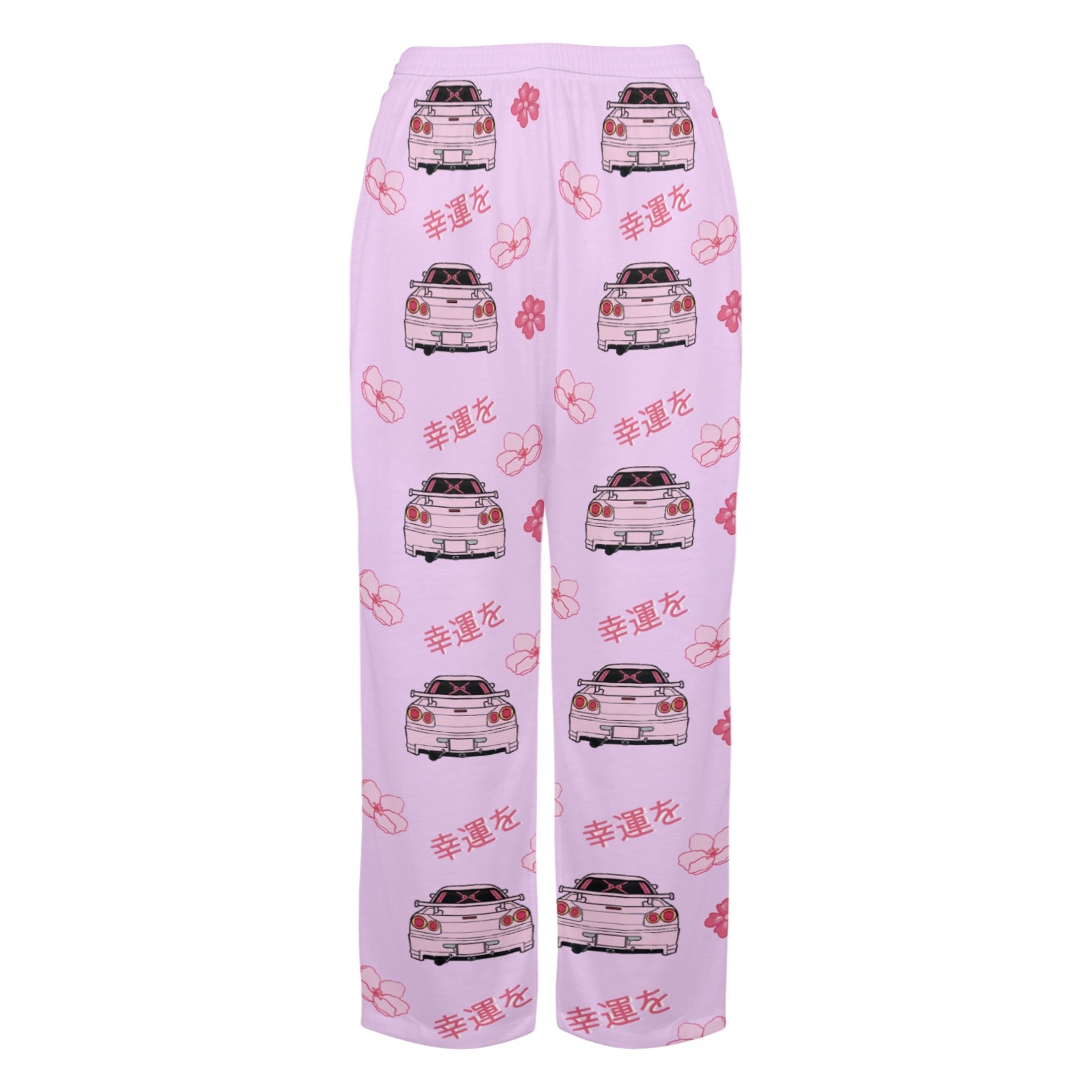 R34 Lavender Cherry Blossom X Goodluck Pajama Pants Women