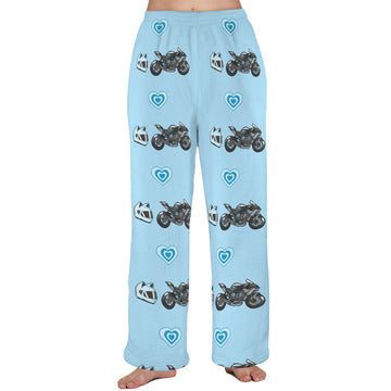 Kawasaki Ninja H2 R Baby Blue Women's Pajama Pants