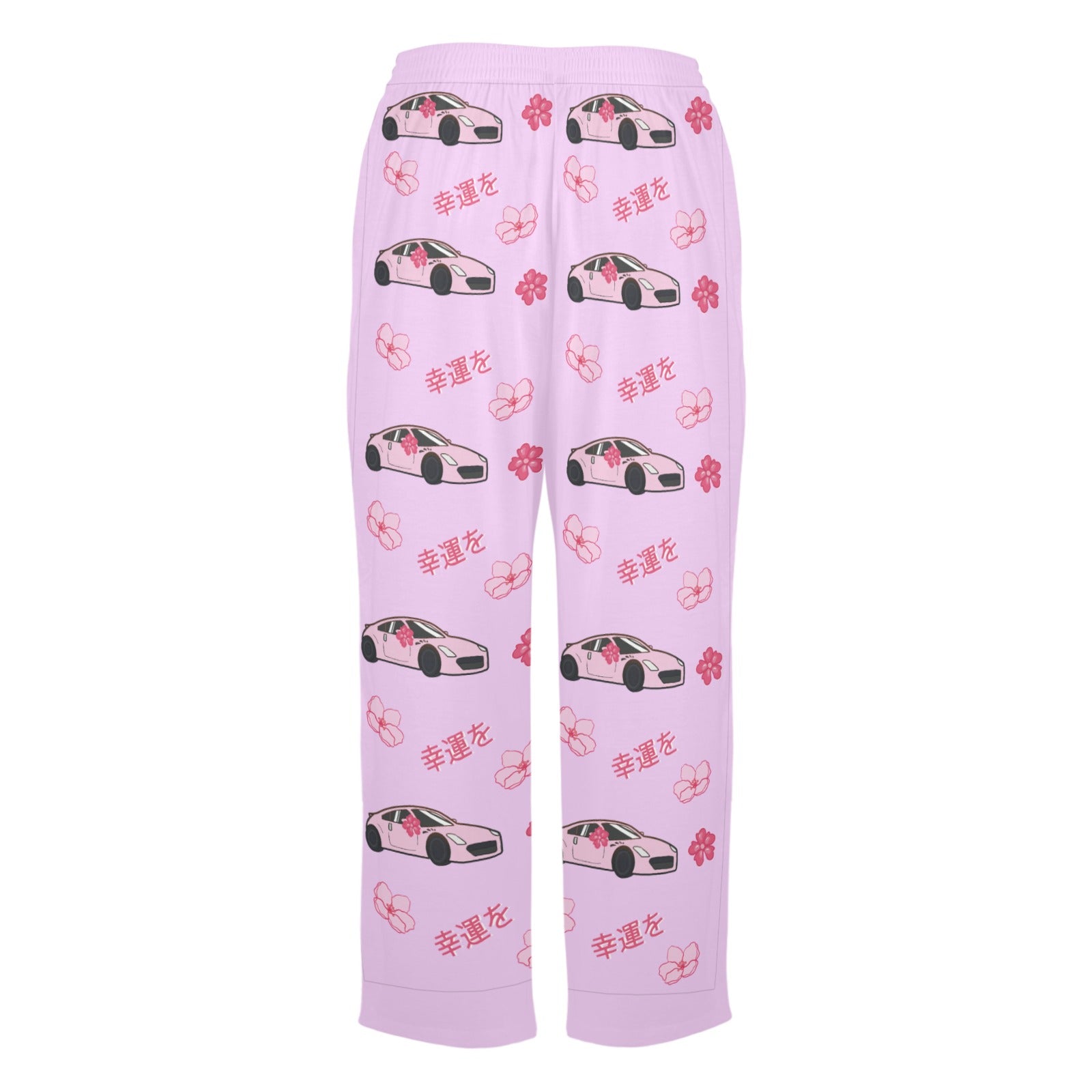 350z Lavender Cherry Blossom X Goodluck Pajama Pants Women