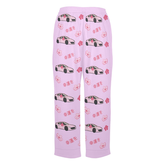 350z Lavender Cherry Blossom X Goodluck Pajama Pants Women