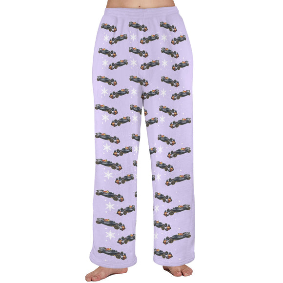 Unisex Plush RB21 Snow Pajama Pants with Pockets