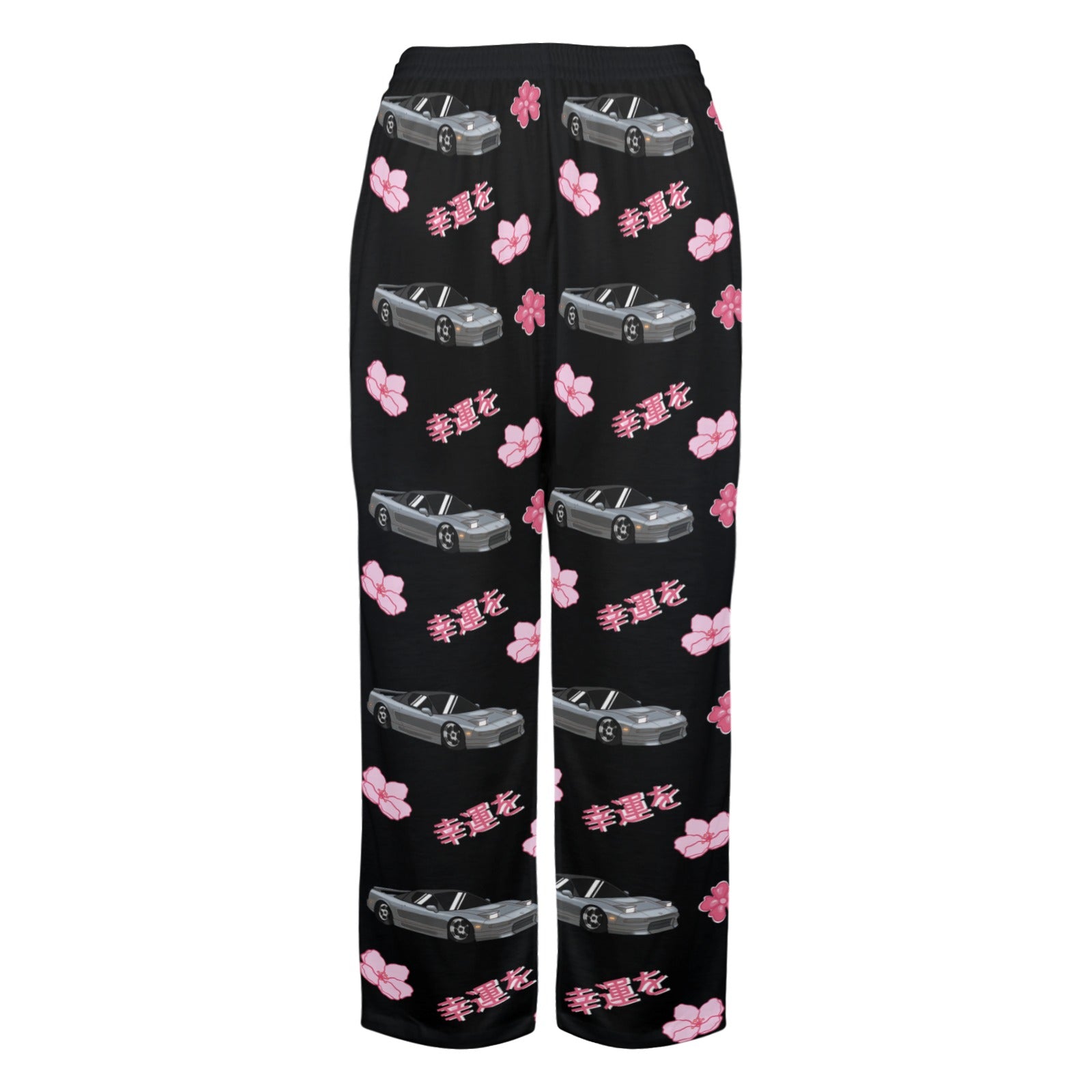 NSX Cherry Blossom X Goodluck Pajama Pants Women Black