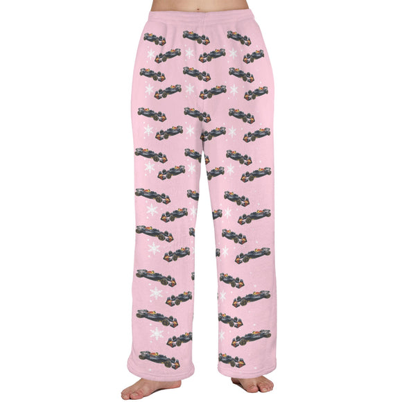 Unisex Plush RB21 Snow Pajama Pants with Pockets