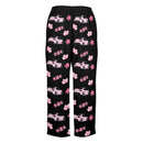 BRZ Cherry Blossom X Goodluck Pajama Pants Women Black-2