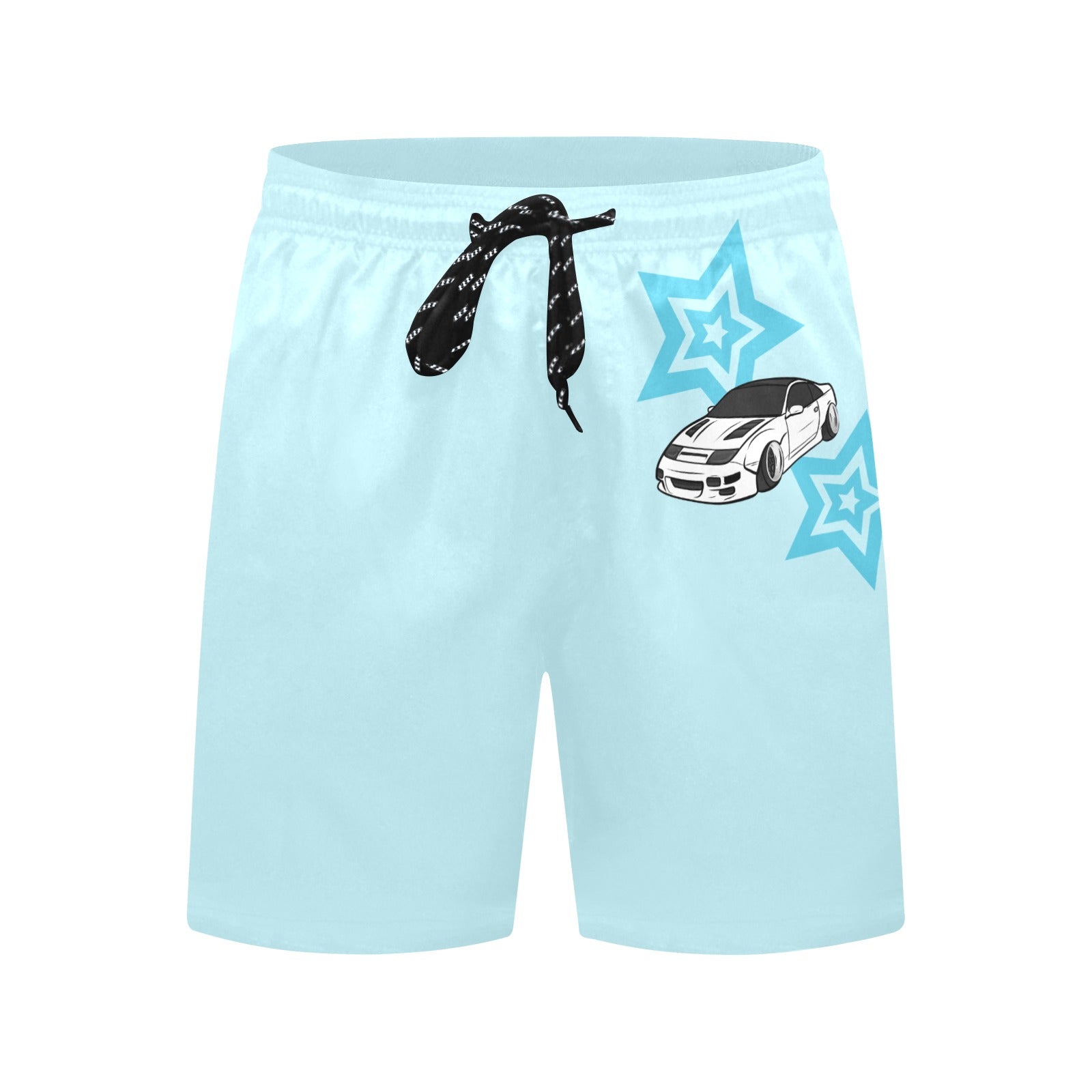 Swim Shorts 300SX Light Blue Stars