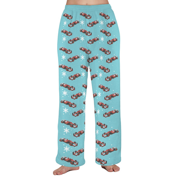 Unisex Plush SF25  Snow Pajama Pants with Pockets