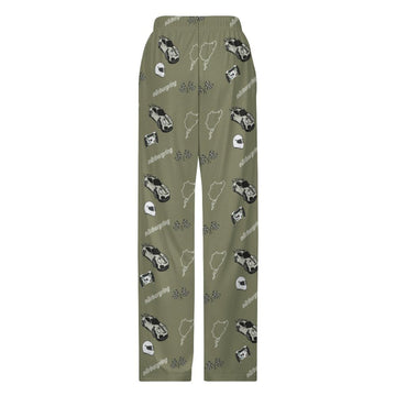 Unisex GT2RS  Nürburgring Lounge Pants with Pockets Moss Green - 0