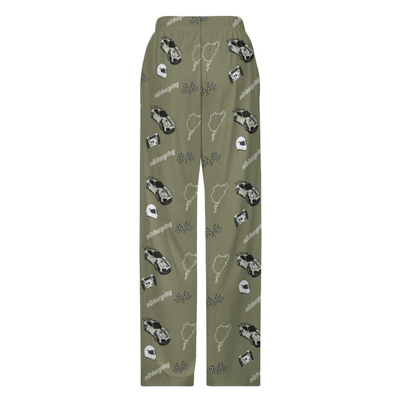 Unisex GT2RS  Nürburgring Lounge Pants with Pockets Moss Green