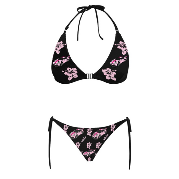 GT2RS Black Halter Bikini SET Aloha collection