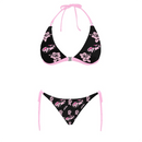 GT2RS Pink/Black Combo Halter Bikini SET Aloha collection-1