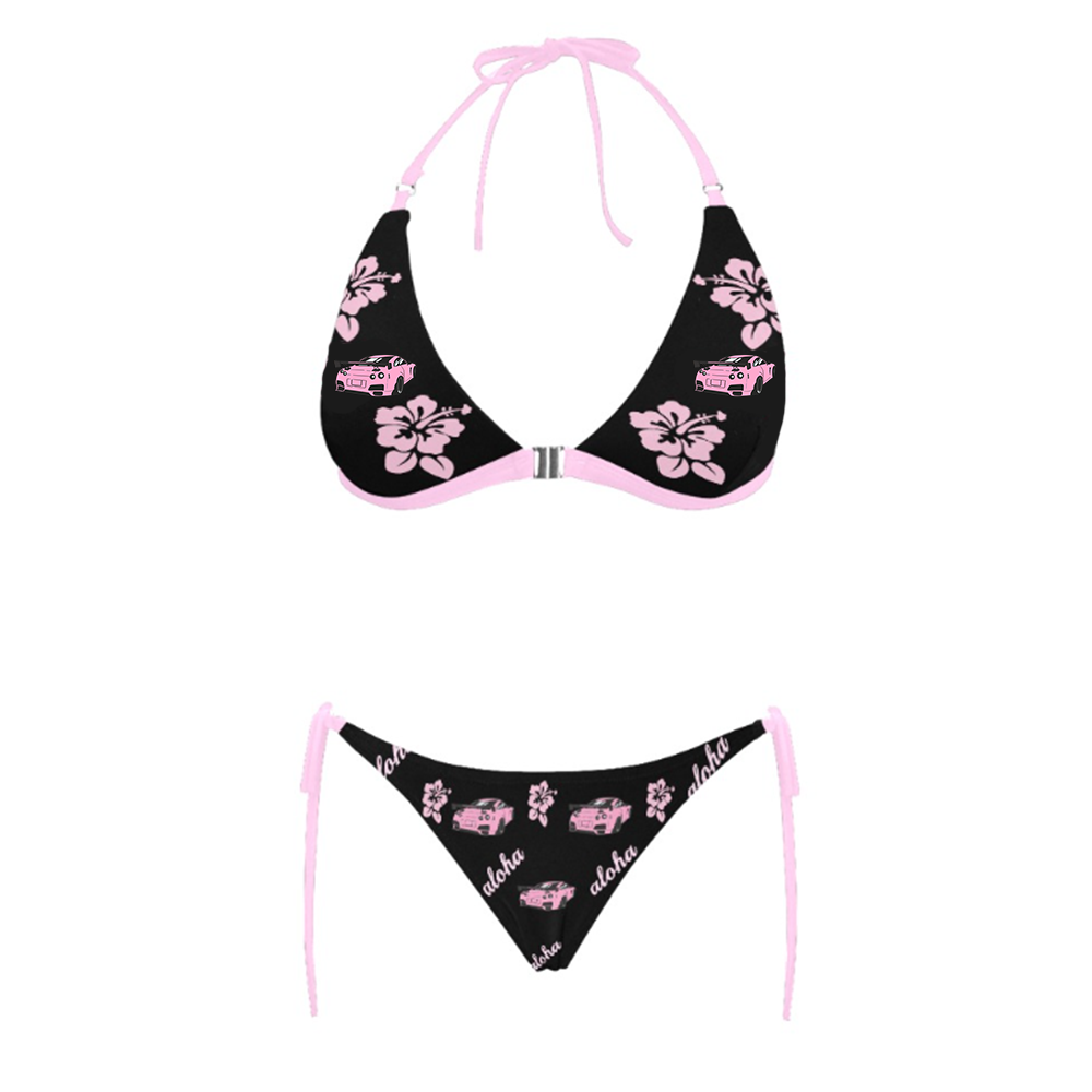 GTR Pink/Black Combo Halter Bikini SET Aloha collection