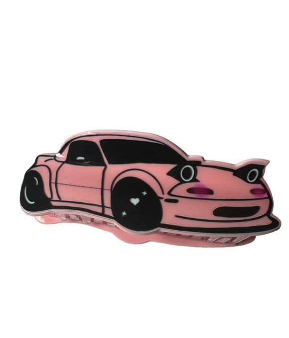 Pink Miata Hair Claw Clip