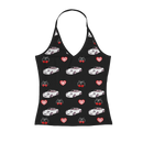 White Miata Full Length Halter Top-1