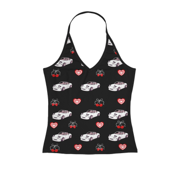 White Miata Full Length Halter Top