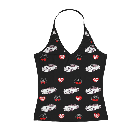 White Miata Full Length Halter Top