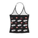 White Miata Full Length Halter Top-2