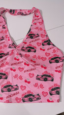 Pink Miata Halter Top-4