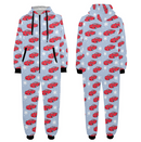 Red Miata Onesie Snowflakes-2