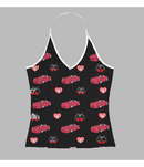 Black Miata Full Length Halter Top-5