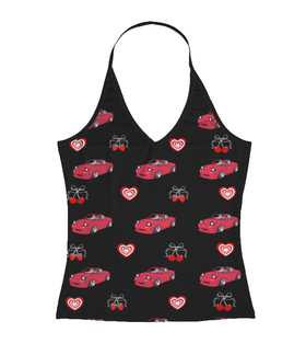 Black Miata Full Length Halter Top