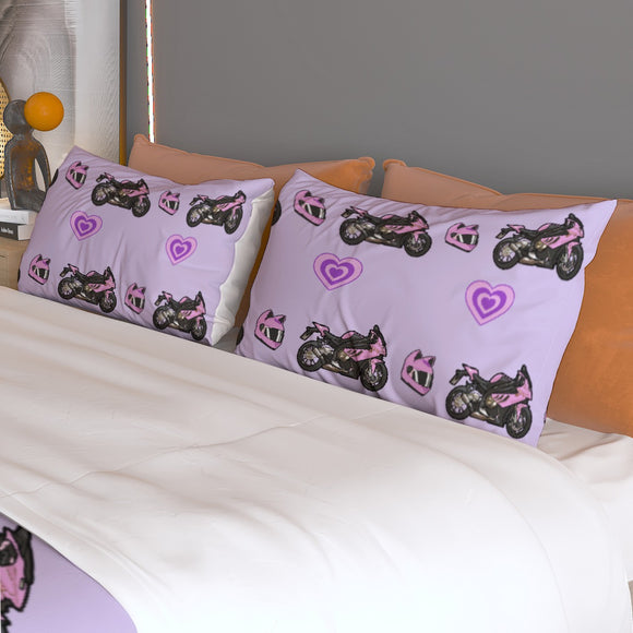 S 1000 RR Purple Three Piece Duvet Cover Bedding Set