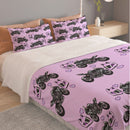 Kawasaki Ninja H2 R Purple Three Piece Duvet Cover Bedding Set-1