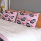 Camaro Pink Three Piece Duvet Cover Bedding Set
