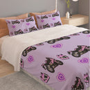 S 1000 RR Purple Three Piece Duvet Cover Bedding Set-1