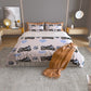 BMW S 1000 RR Baby Blue Three Piece Duvet Cover Bedding Set