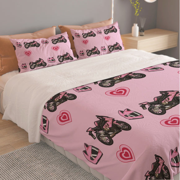 S 1000 RR Three Piece Duvet Cover Bedding Set
