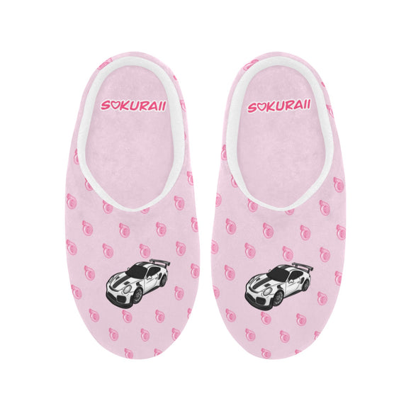 Porsche Pink Non-Slip Cotton Slippers (pre-order)
