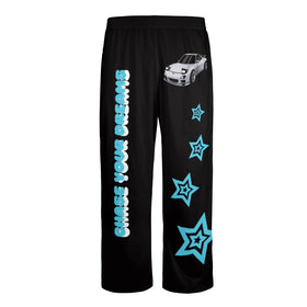 RX7  MEN CHASE UR DREAMS BLACK PAJAMAS