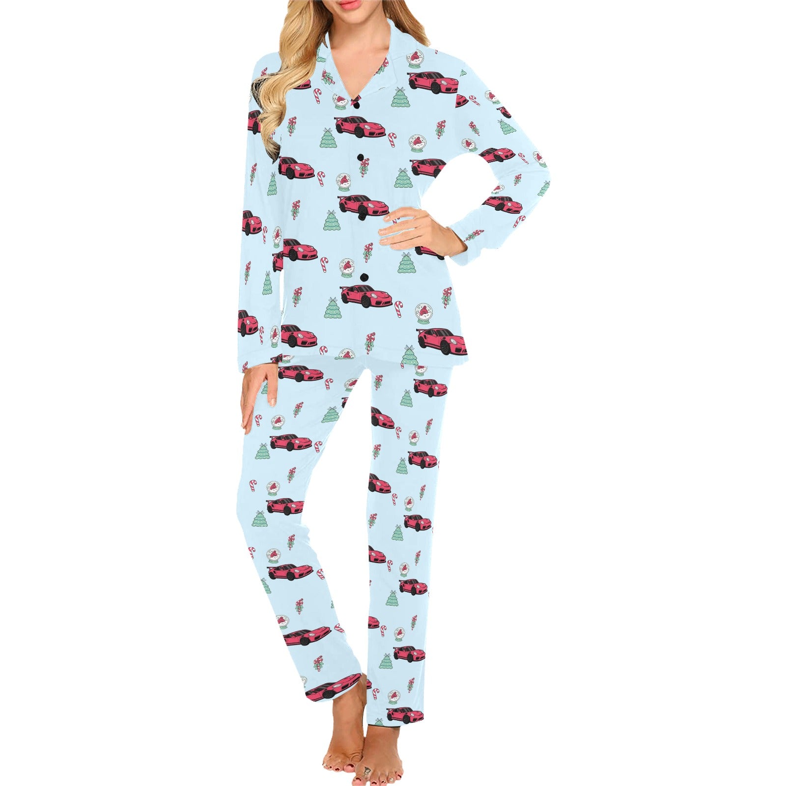 Unisex  GT3 Porsche Christmas Pajama Sets women/men/kids