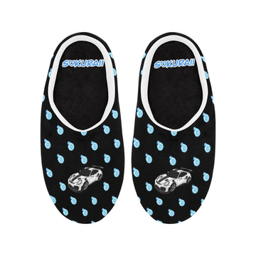 GT2RS MEN Black Non-Slip Cotton Slippers (pre-order)
