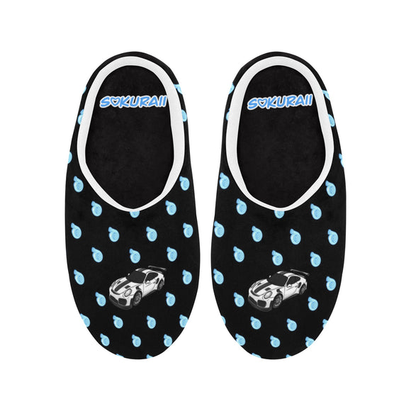 GT2RS MEN Black Non-Slip Cotton Slippers (pre-order)