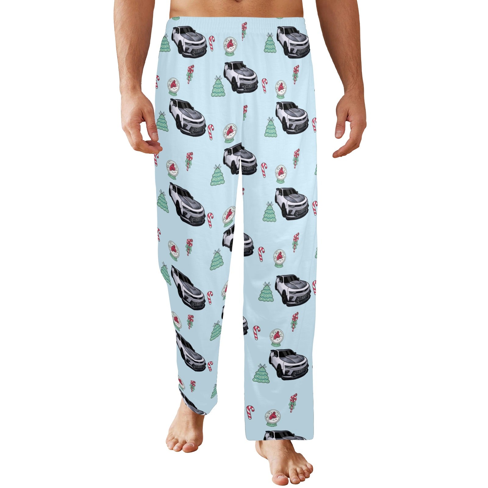 Unisex Camaro Christmas Pajamas Light Blue